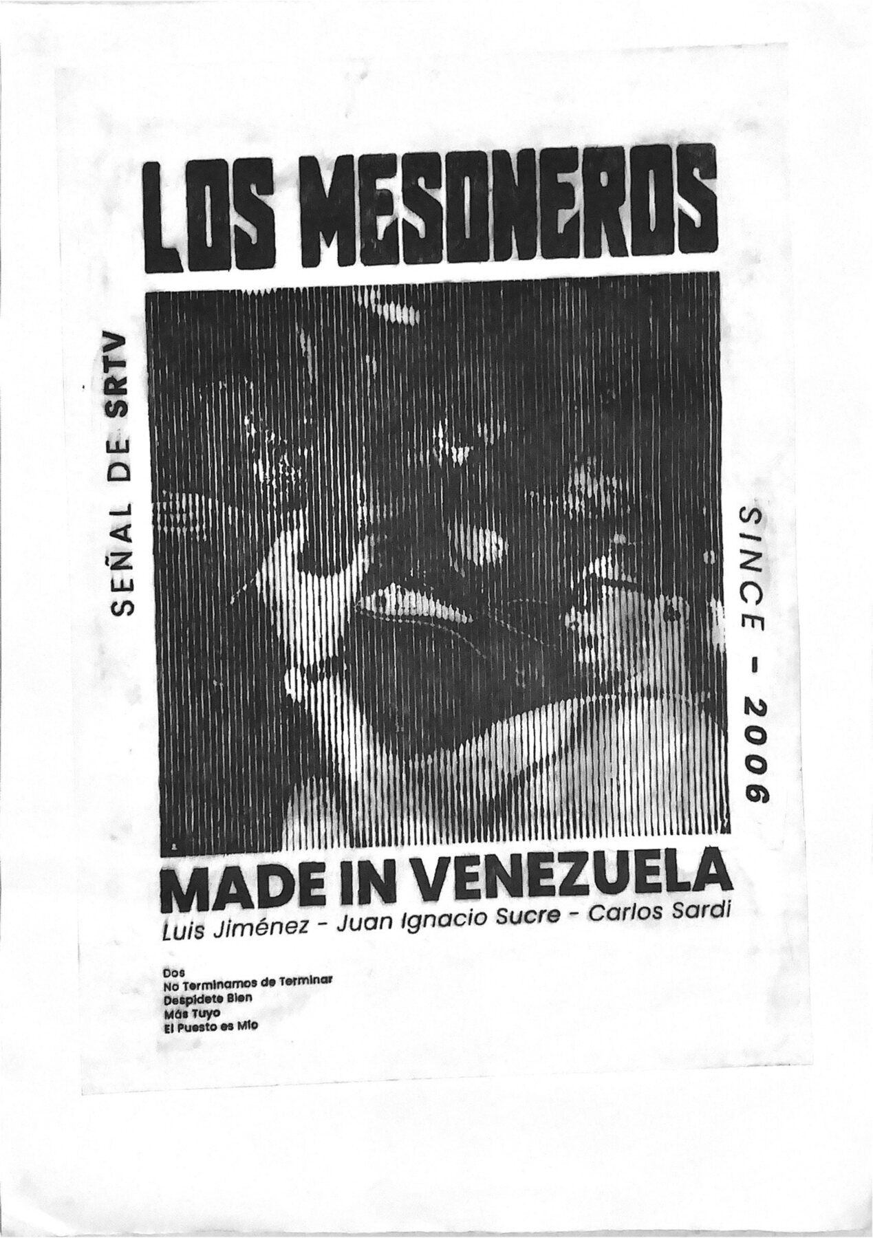 Los Mesoneros poster — final digital design