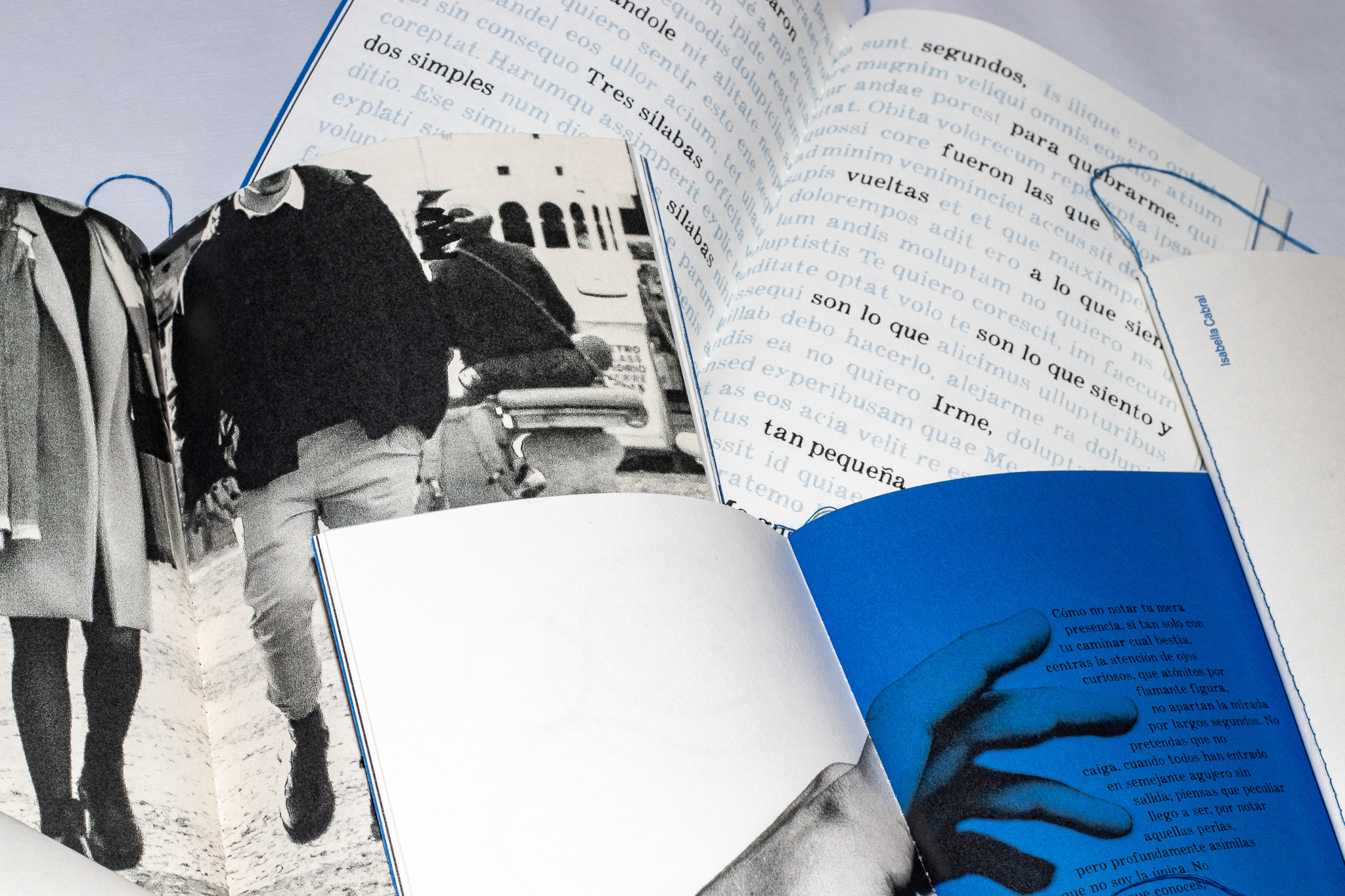 Cartas para nadie — tracing paper overlay revealing hidden words